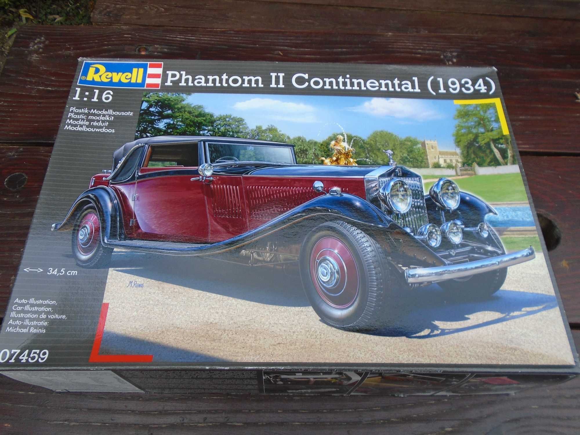 ROLLS ROYCE Phantom II Continental 1934 Revell 1:16 Model Do Sklejania