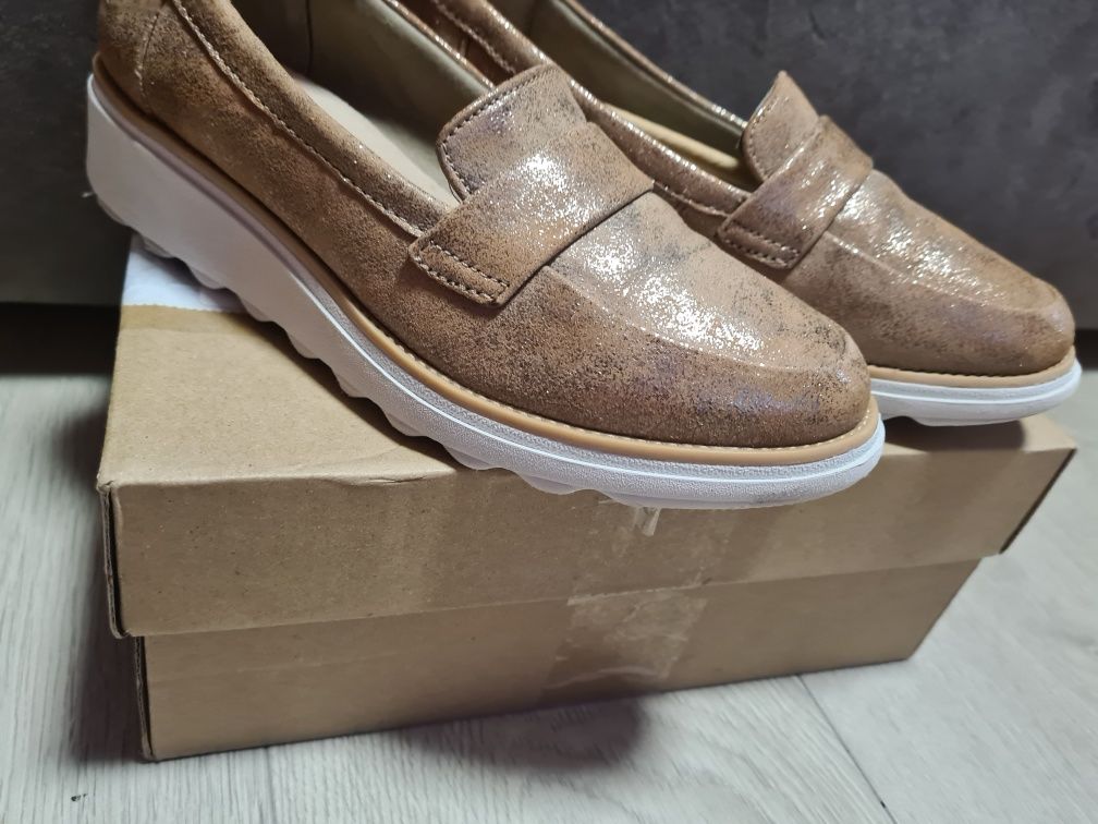 Мокасины туфли clarks 37 размер