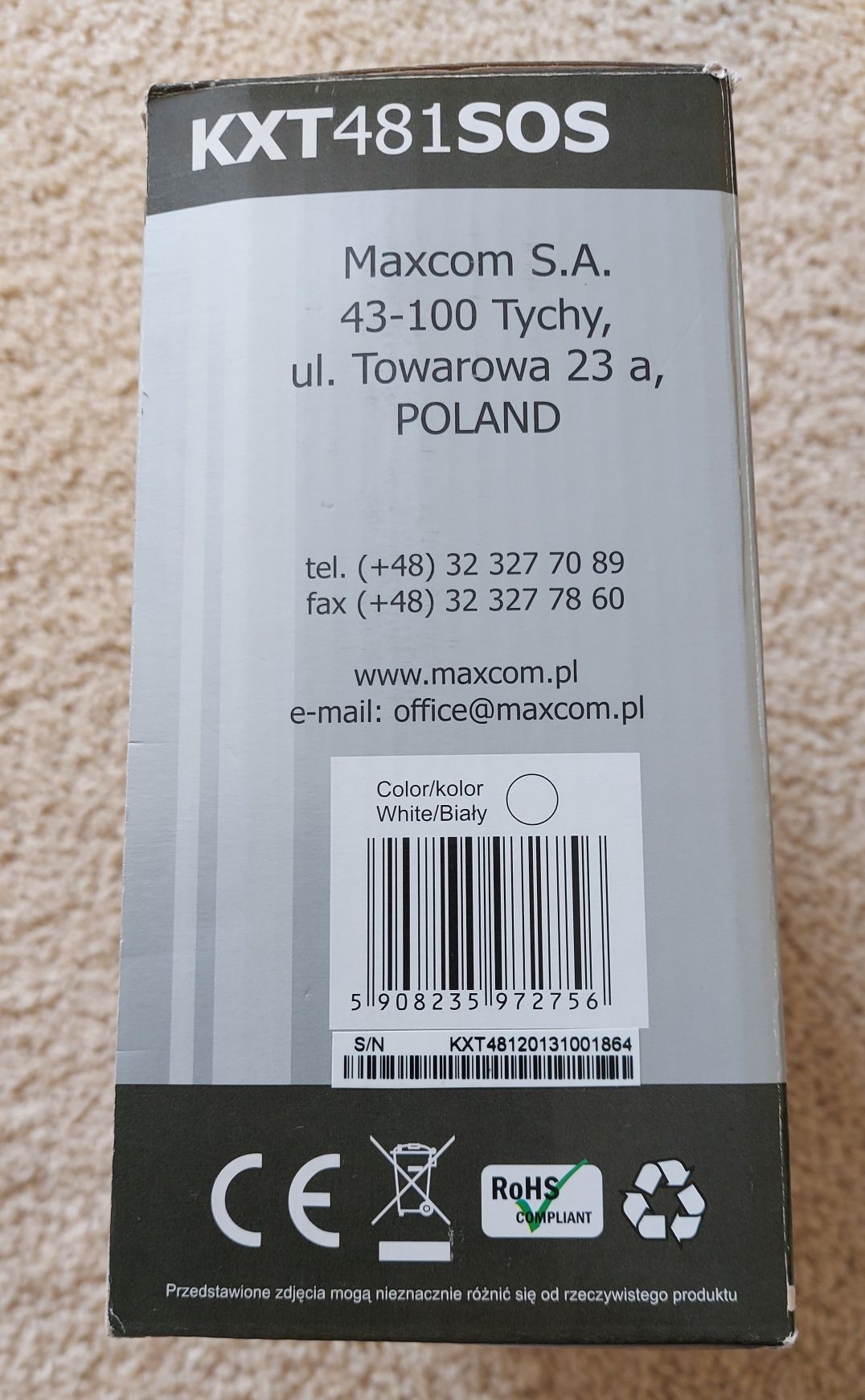 Telefon dla seniora  MAXCOM KXT481 PILOT SOS - Duże przyciski