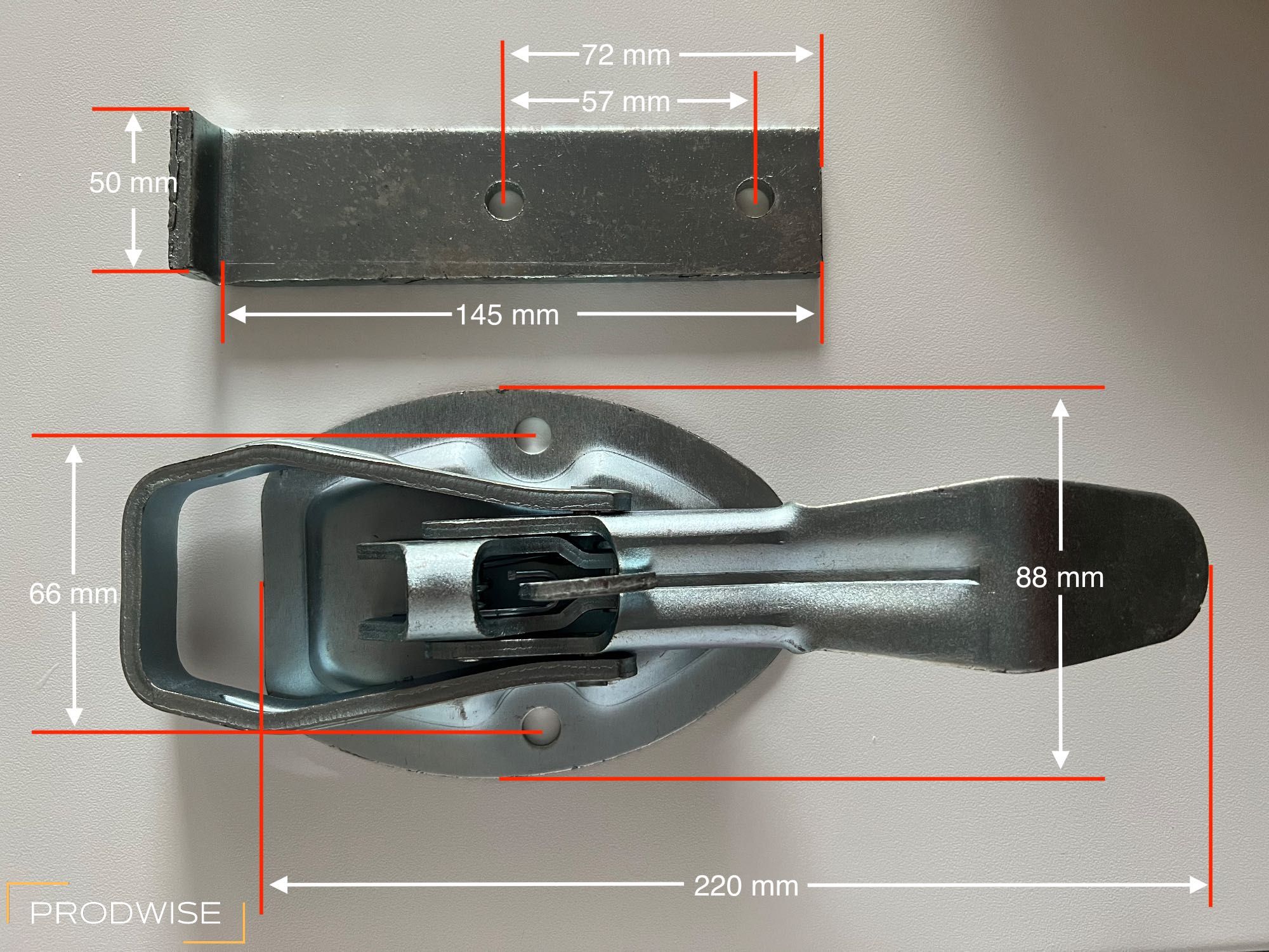 Zaczep burtowy / zamknięcie burty szeroka podstawa