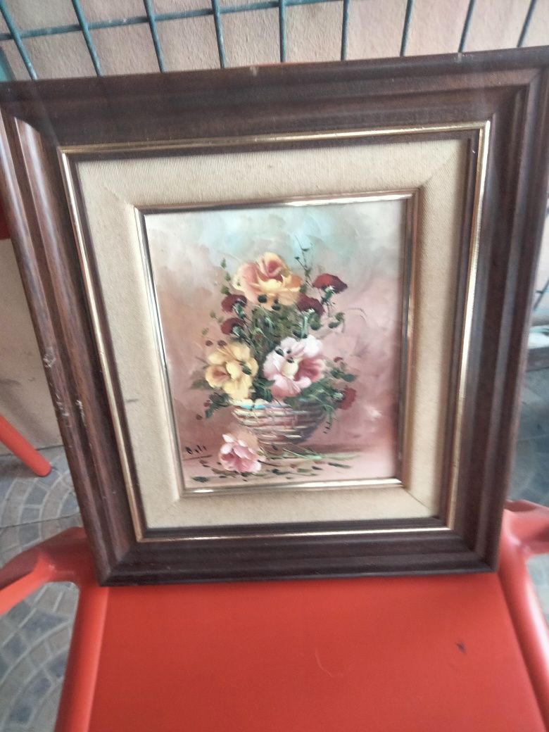 Quadro a óleo com assinatura