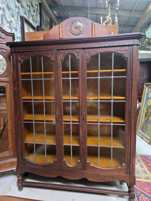 Biblioteczka ciemna debowa  148 cm #2057 Stylowy Węgrów