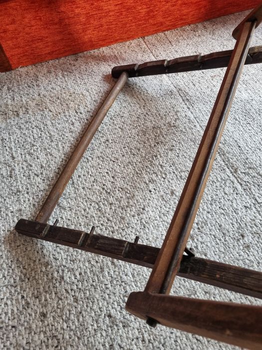 Leżak drewniany, zabytkowy