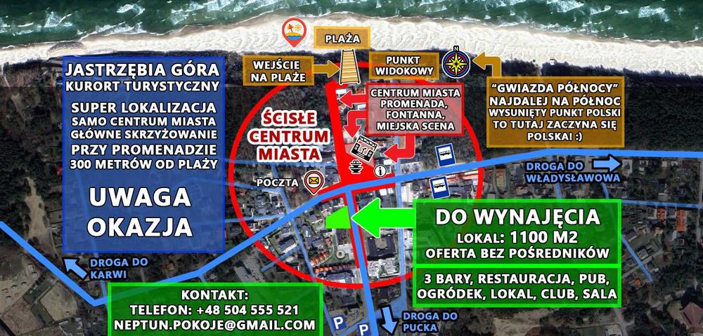 Lokal gastronomiczny handlowy rozrywkowy bar restauracja pub w CENTRUM