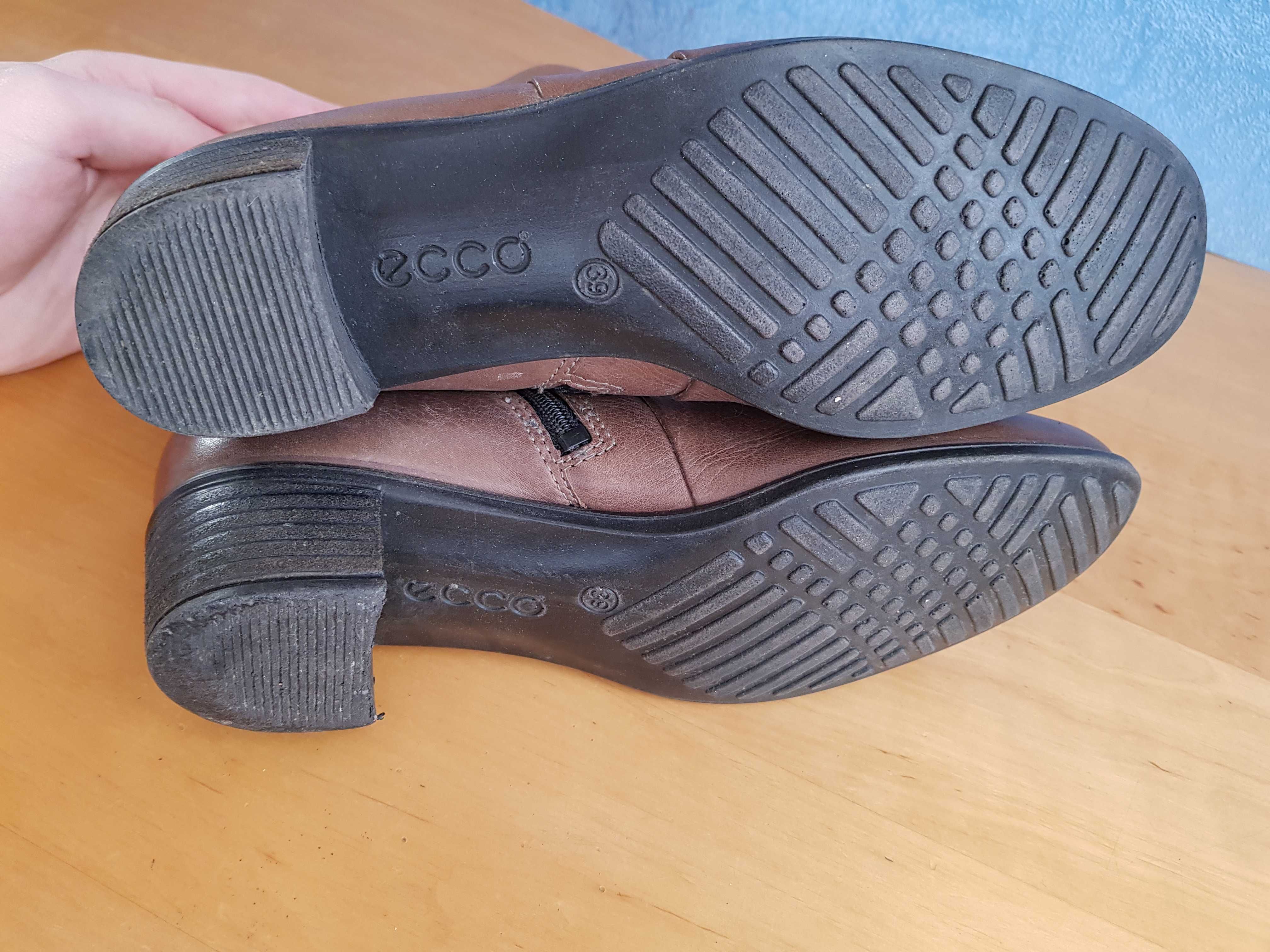 Buty Botki Ecco Roz 39 25,5cm Skóra