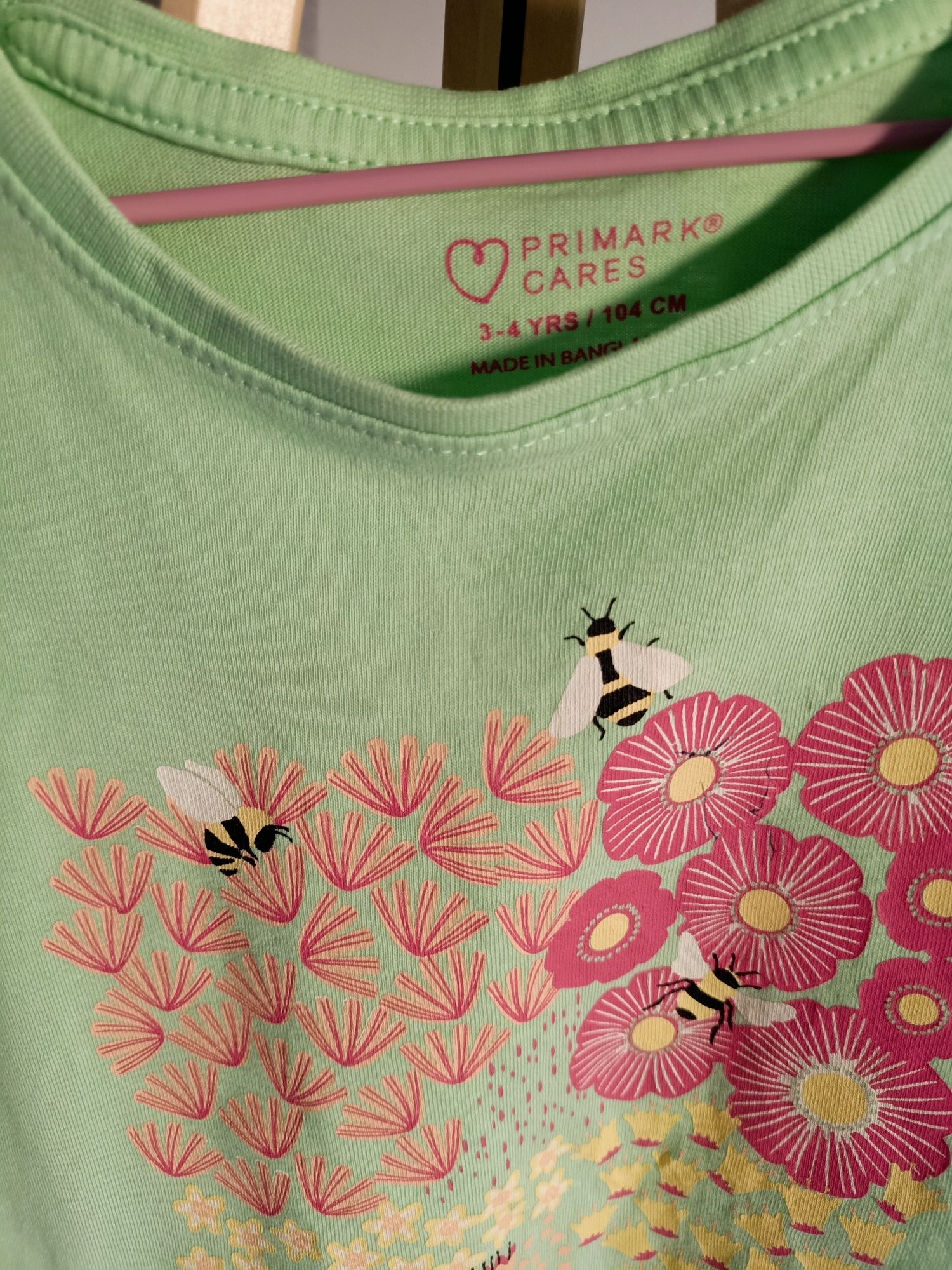 T-shirt dla dziewczynki kolekcja pszczoły Primark