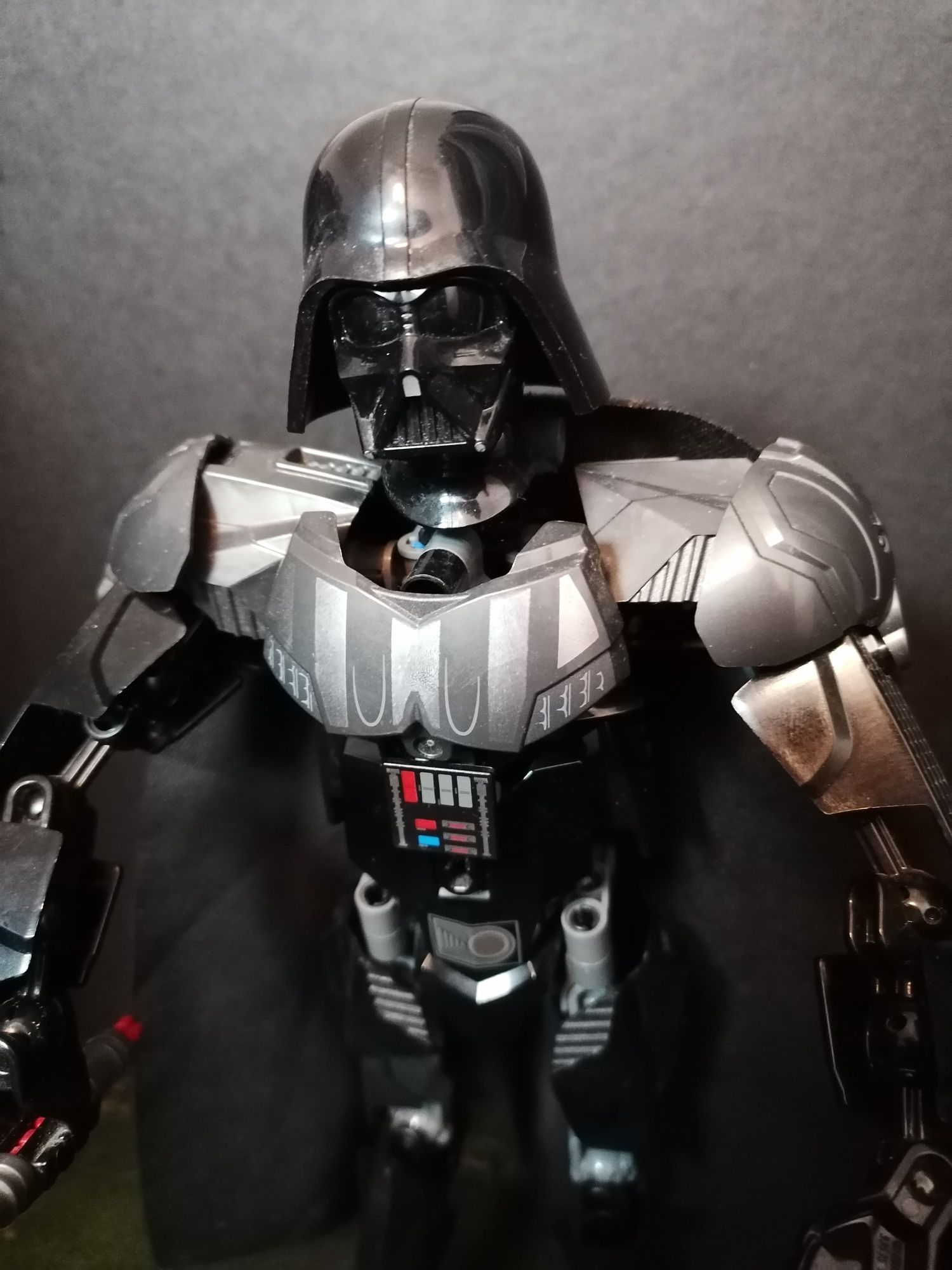 Figura boneco da personagem Darth Vader da Star Wars, Lego