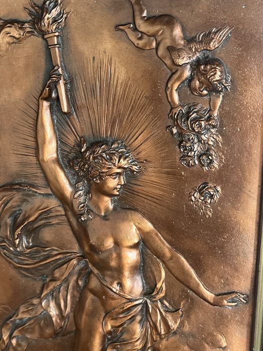 Obraz miedzioryt Prometeusz stary ekskluzywny