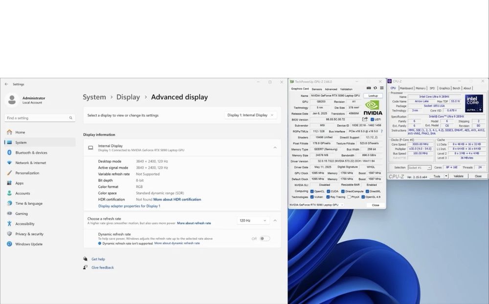 MSI Titan 18 HX A2XWJG/ Ultra 9 285HX/ GeForce RTX 5090 24 gb/ 64 RAM