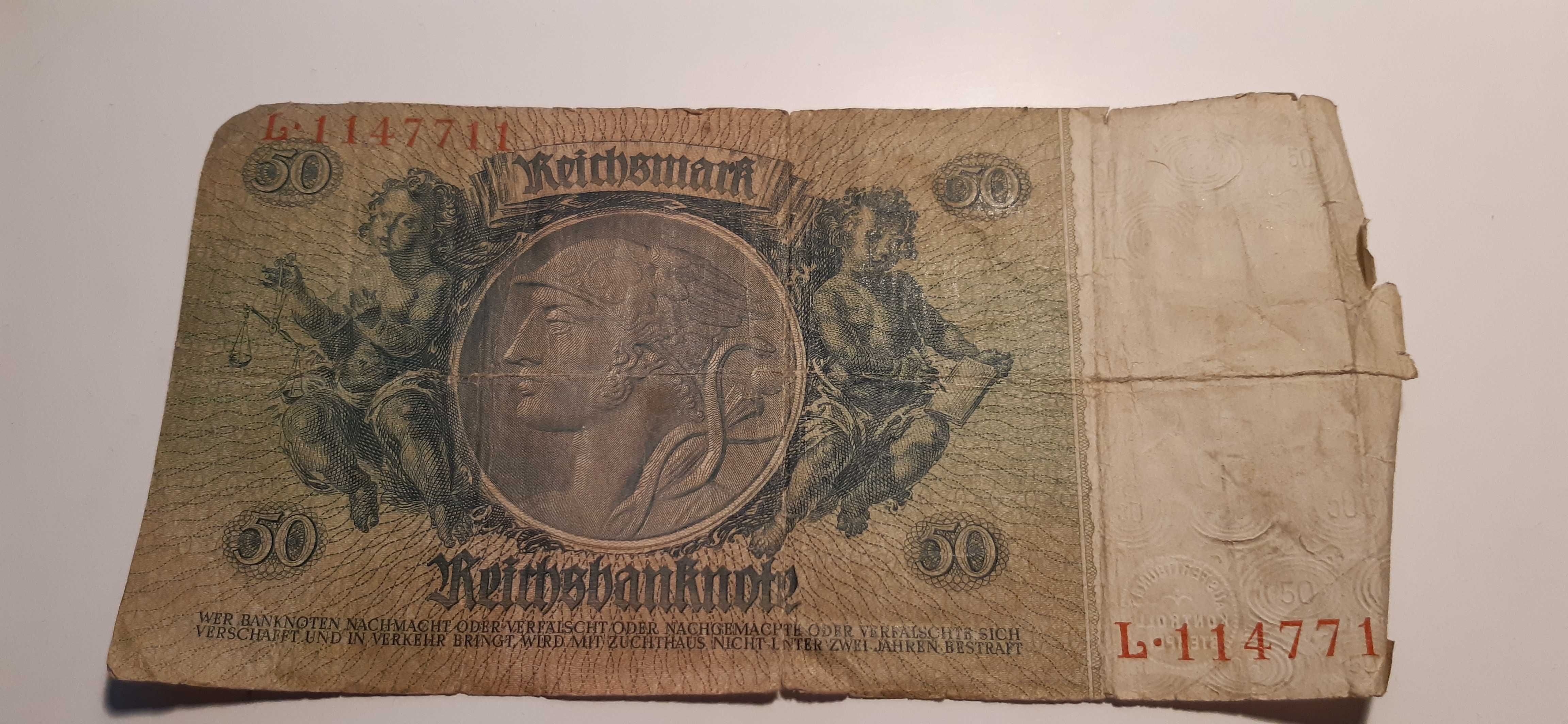 banknot 50 marek 1933r. seria L dla kolekcjonerów