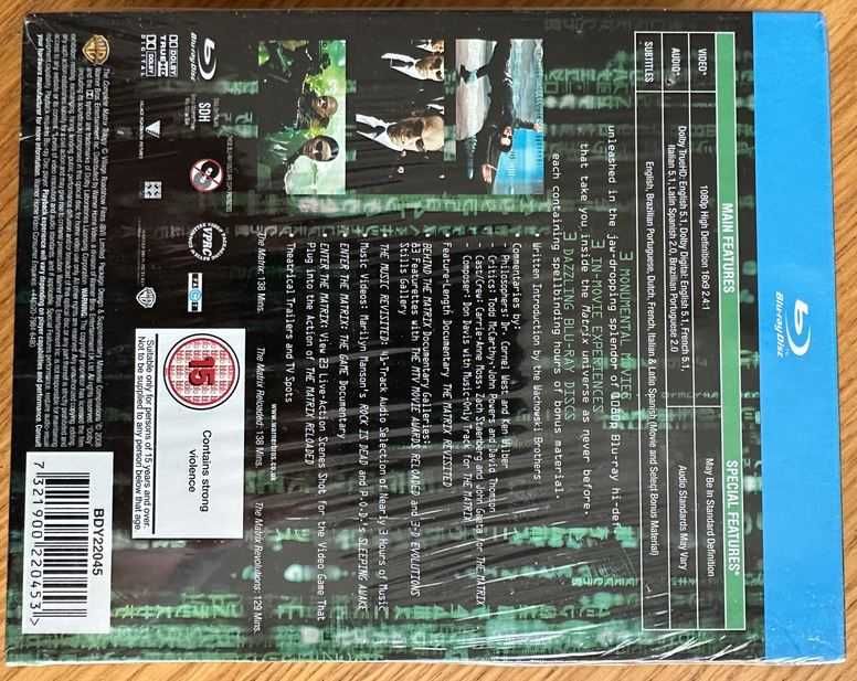 Matrix - Trylogia (Blu-Ray) komplet