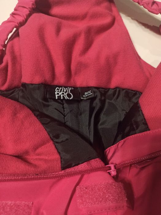 Spodnie narciarskie ocieplane dla dziewczynki Crivit rozm.86/92