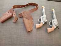 Coldre e pistolas de cowboy brinquedo para criança