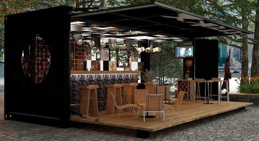 Pawilon mobilny kontener handlowy, sklep, biuro, kiosk, fast food