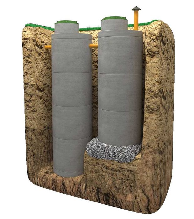 ЖБ кольца. Септик под ключ из жб колец. Доставка и монтаж