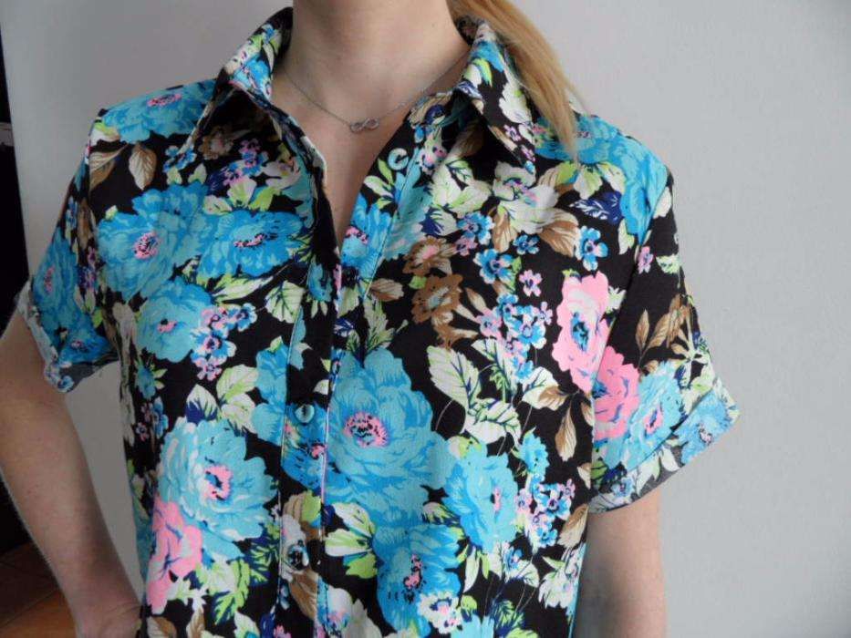 Missguided crop top bluzka floral print Nowa XL hit blogerek
