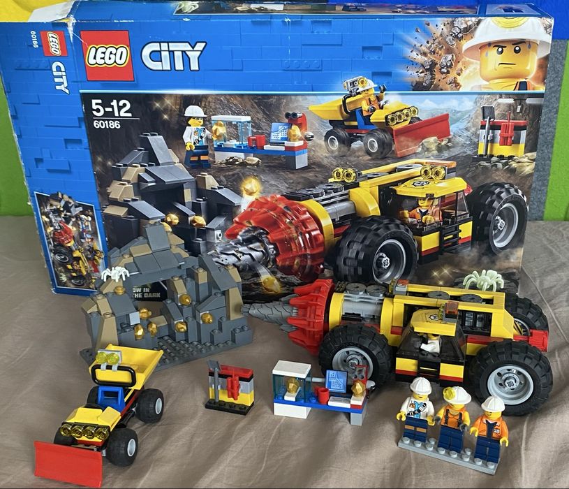 LEGO City, klocki Ciężkie wiertło górnicze, 60186