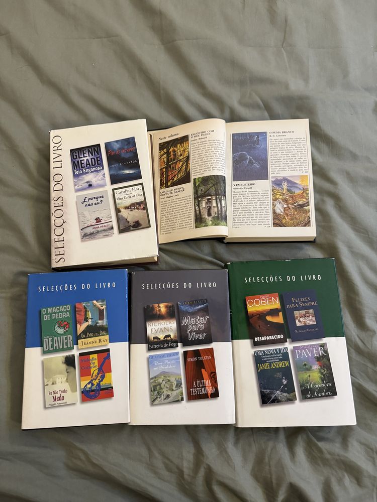 5 livros Coleção Selecções do Livro"