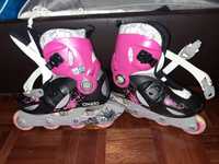 Patins em cor de rosa