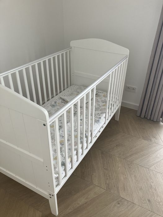Łóżeczko Woodies 140x70 +materac Premium