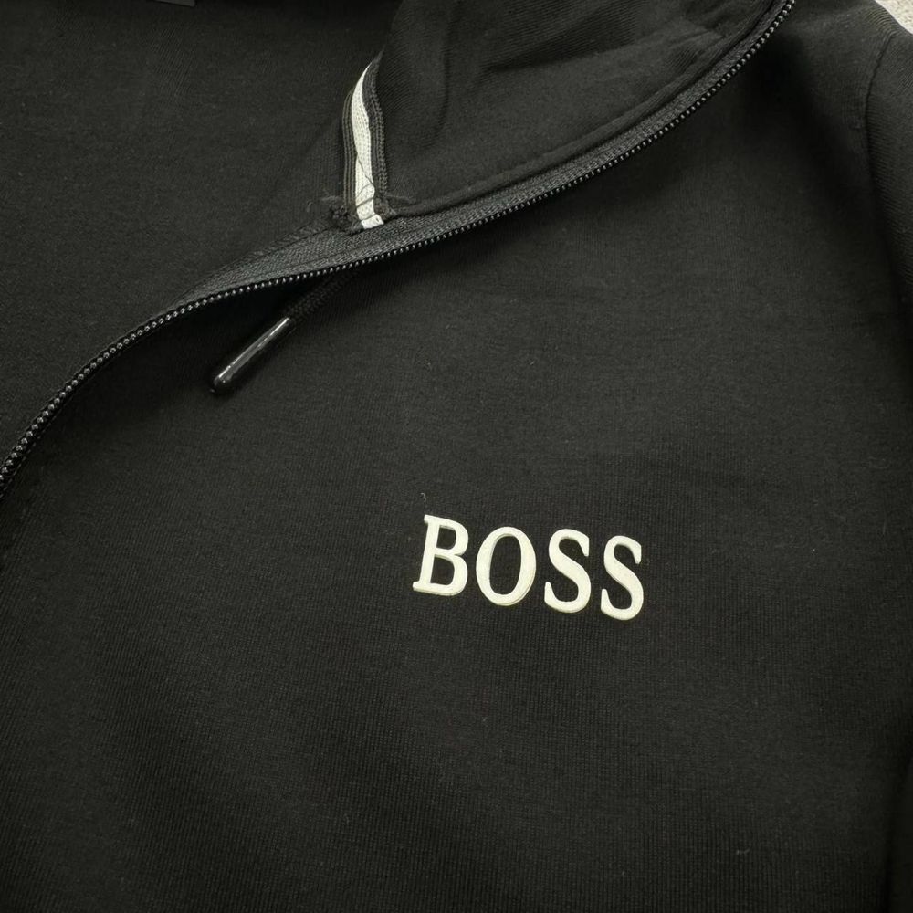 NEW COLLECTION 2024 мужской черный костюм Boss кофта+штаны s-xxl