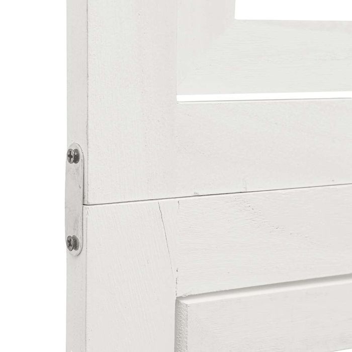 Vidaxl Parawan Pokojowy, 4-Panelowy, Biały, Lite Drewno Paulowni