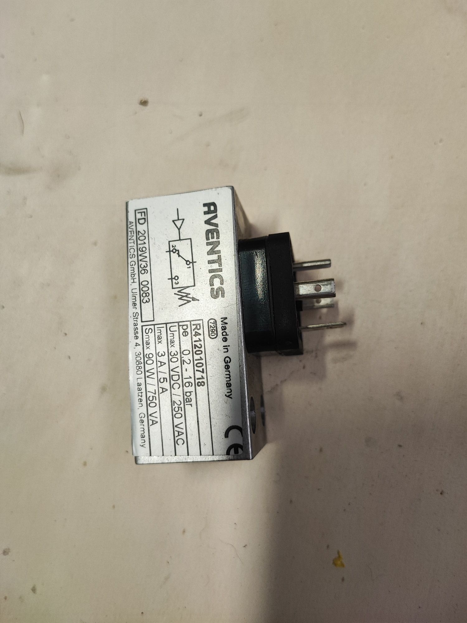 Aventics R412 0,2 a 16 bar interruptor de pressão