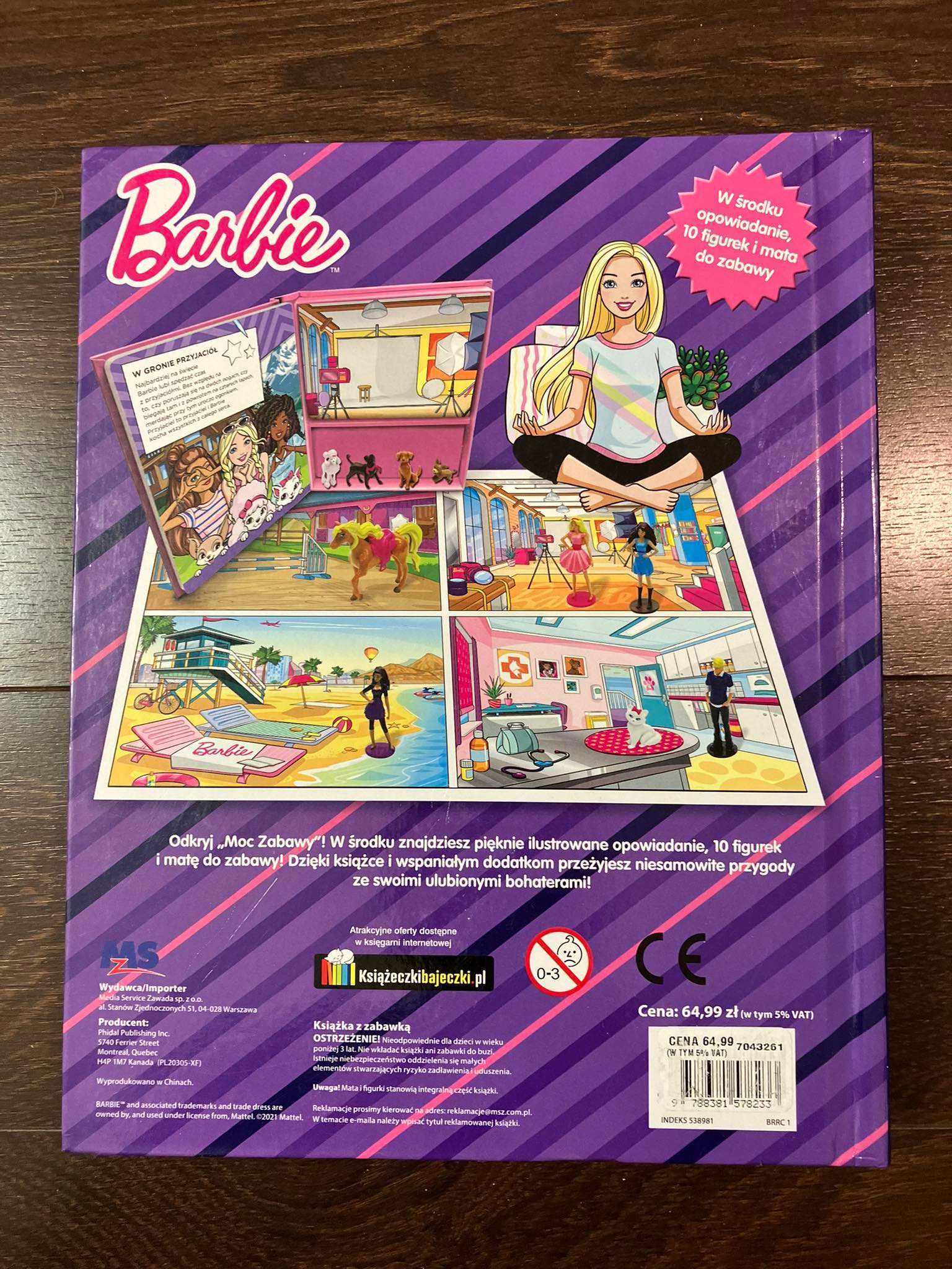Barbie - Książka +figurki NOWE!