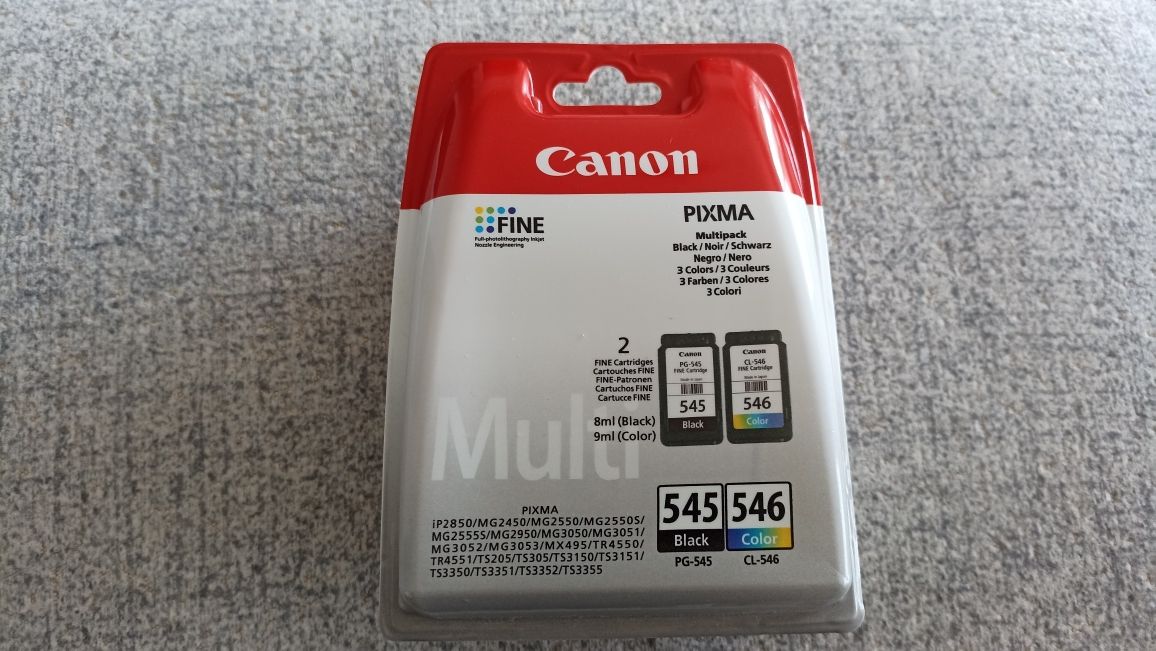 Tinteiros Canon Pixma multipack 545 e 546