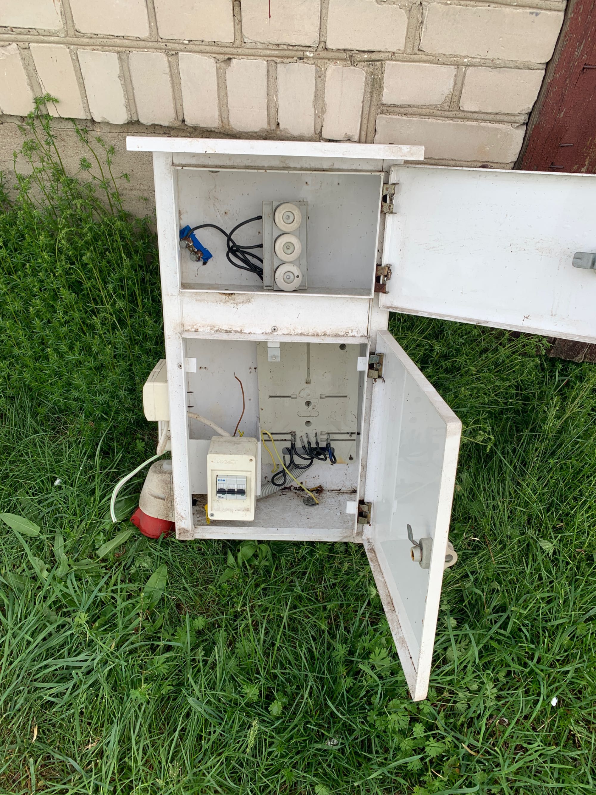 Skrzynka elektryczna na budowę działkę