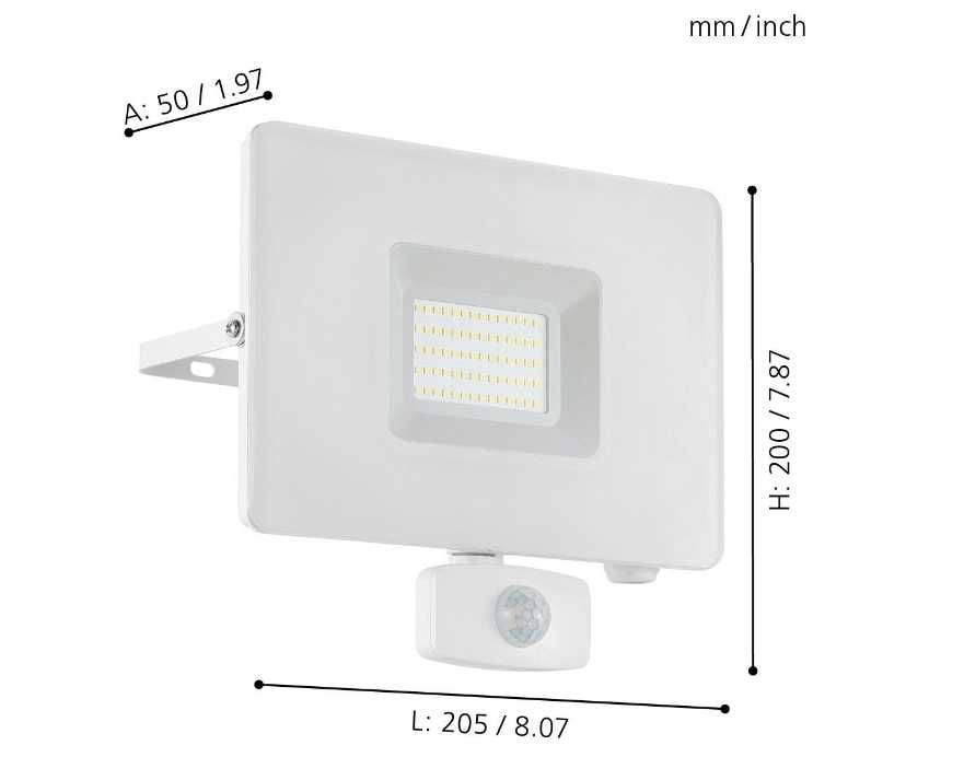 LED 53W 5000K z czujnikiem FADEO 3 33159 Eglo lampa