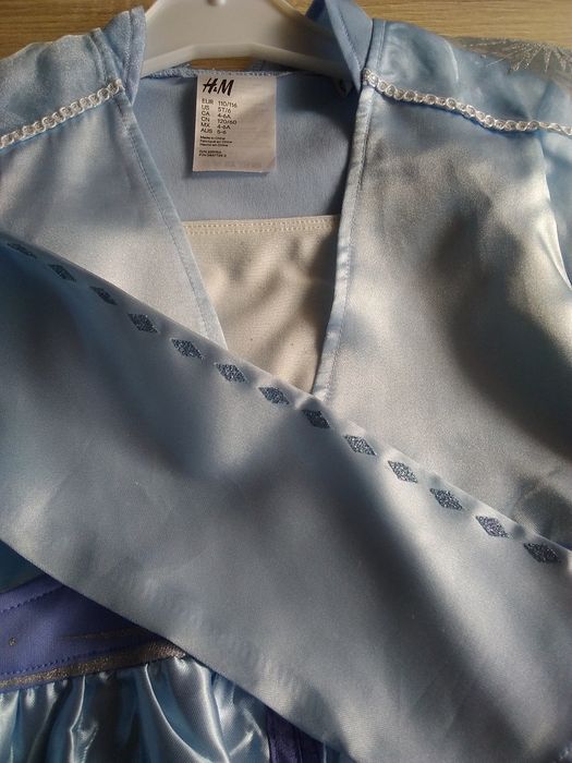 H&M r. 104/110 Kostium karnawałowy,  suknia Elzy z Krainy lodu