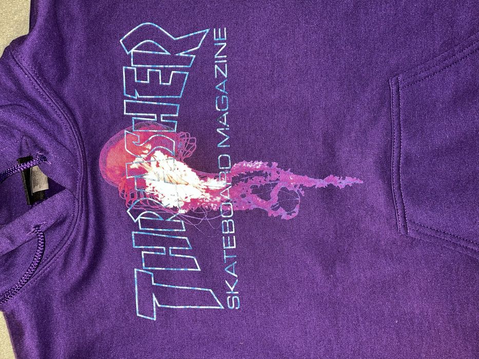 Thrasher Atlantic Drift Hoodie Purple