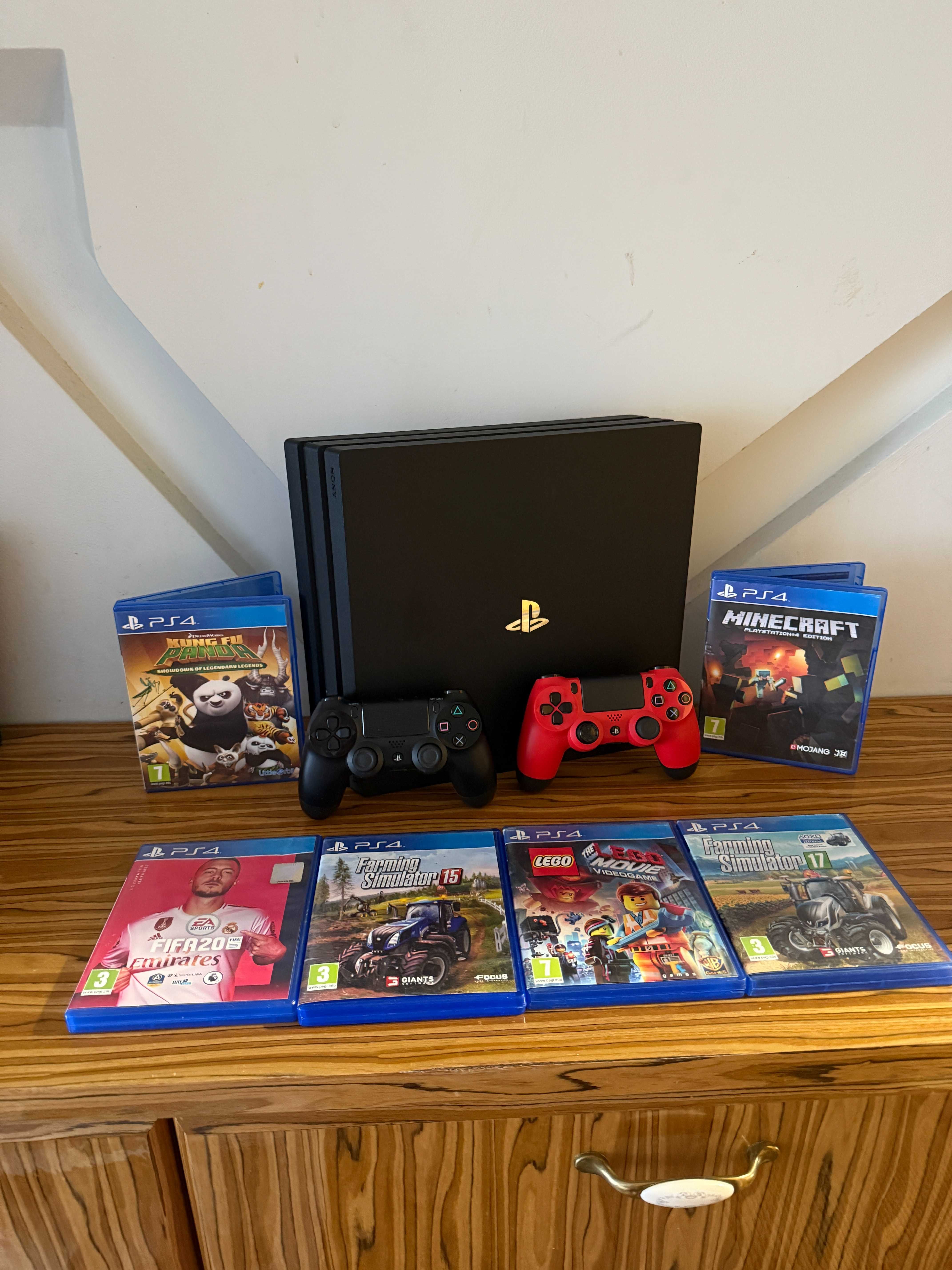 [PS4] Konsola PlayStation 4 Pro 1TB + 2 Pady + 6 Gier!