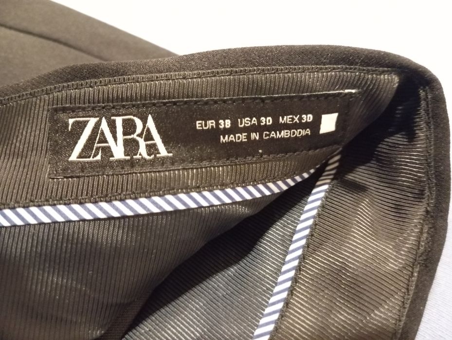 Czarne eleganckie damskie spodnie ZARA r.38. W.S.Z
