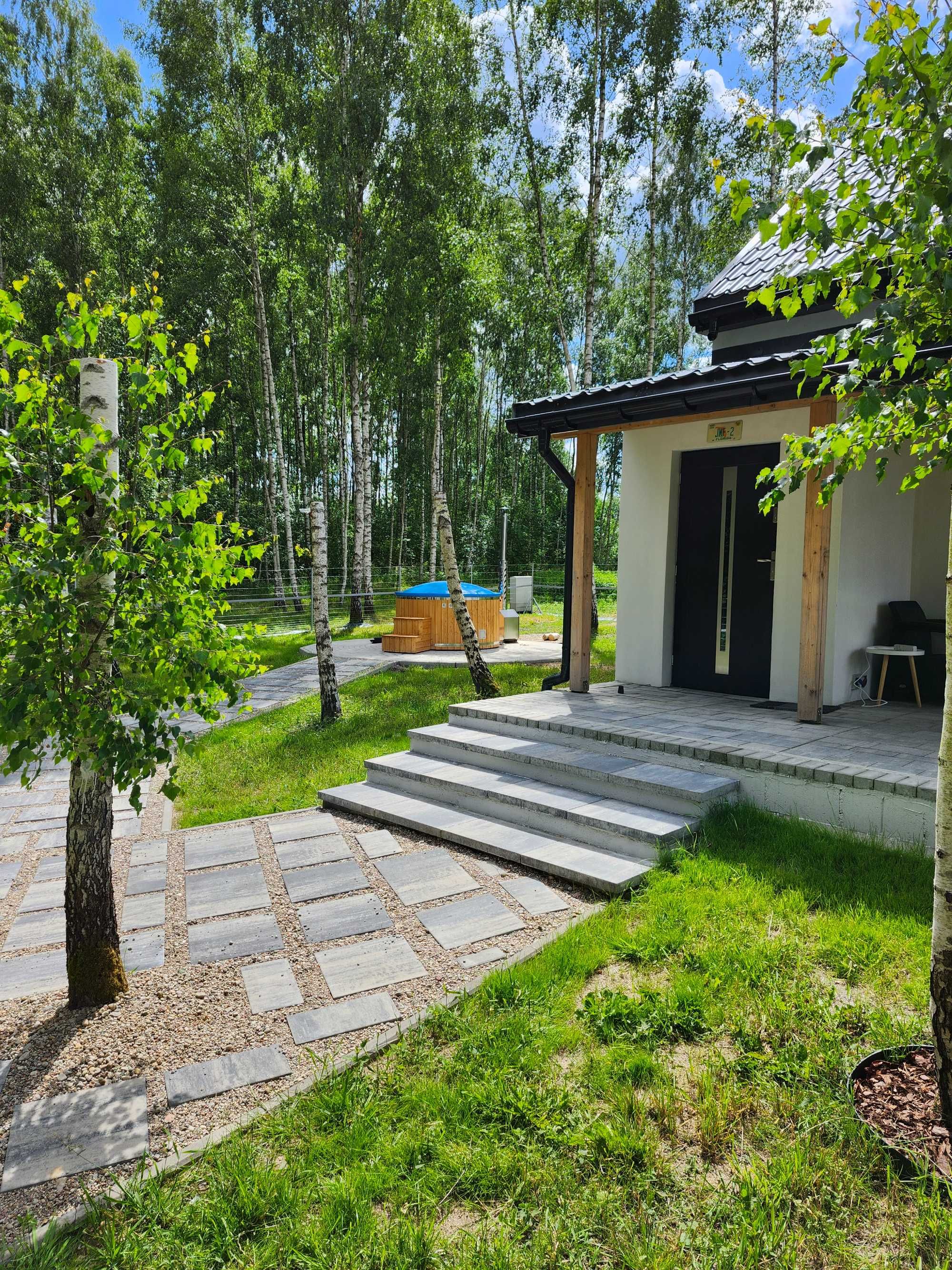 Domek z jacuzzi Siemiany  Mazury