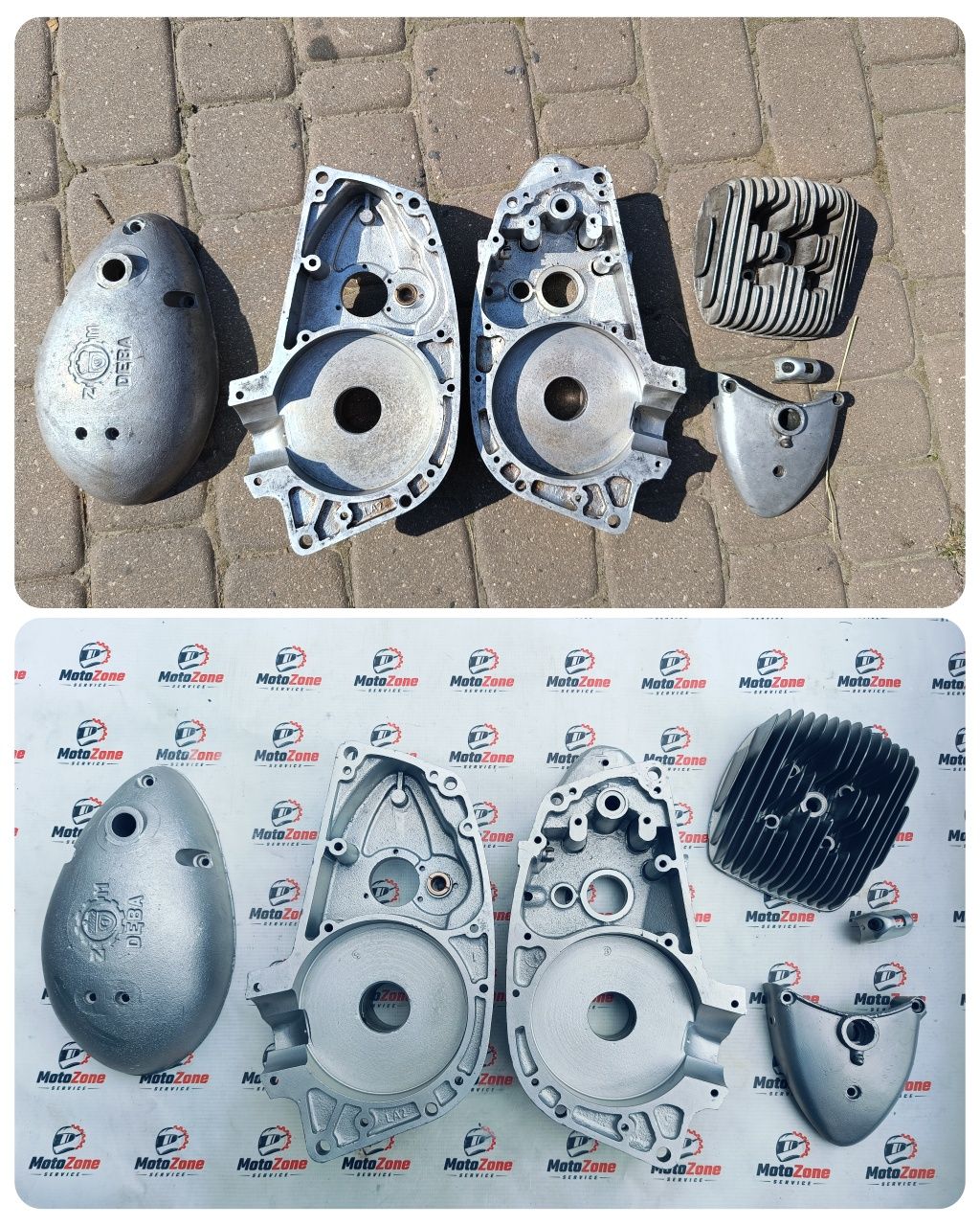 Aquablasting aluminium kartery silnik obręcz koło Simson Jawa MZ Romet