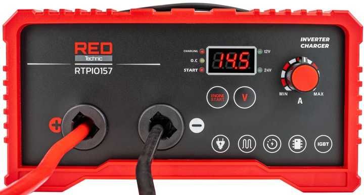 Prostownik inwertorowy akumulatorowy z rozruchem 180a 12/24v 30a