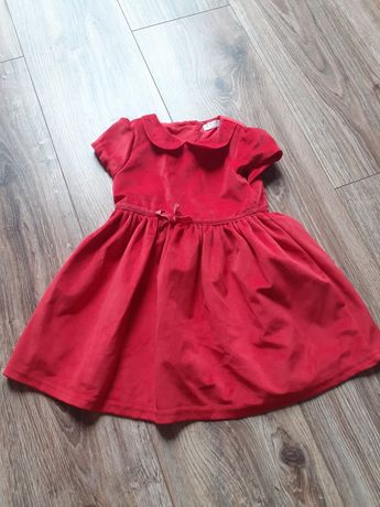 Nowa sukienka czerwona świąteczna 80