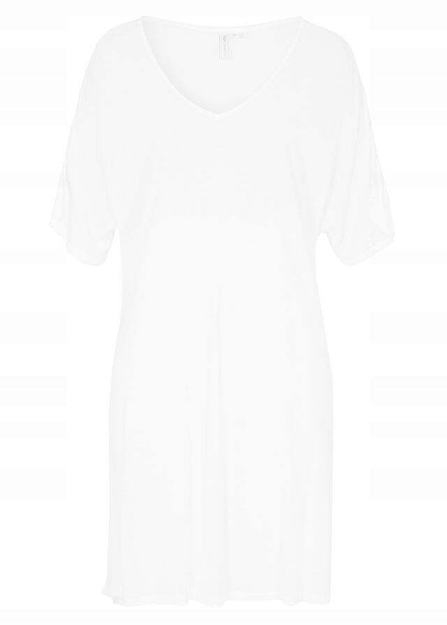 AG8013 sukienka plażowa tunika biała r.56/58