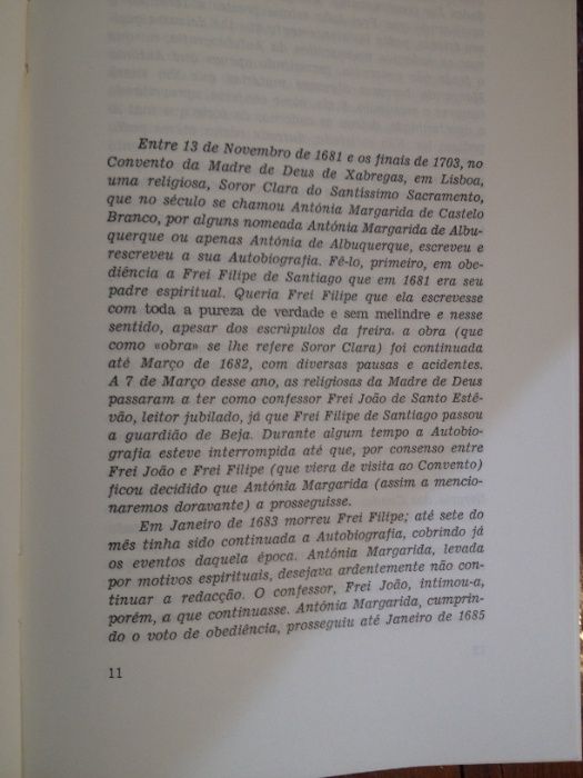 Antónia Margarida de Castelo Branco - Autobiografia 1652.-1717