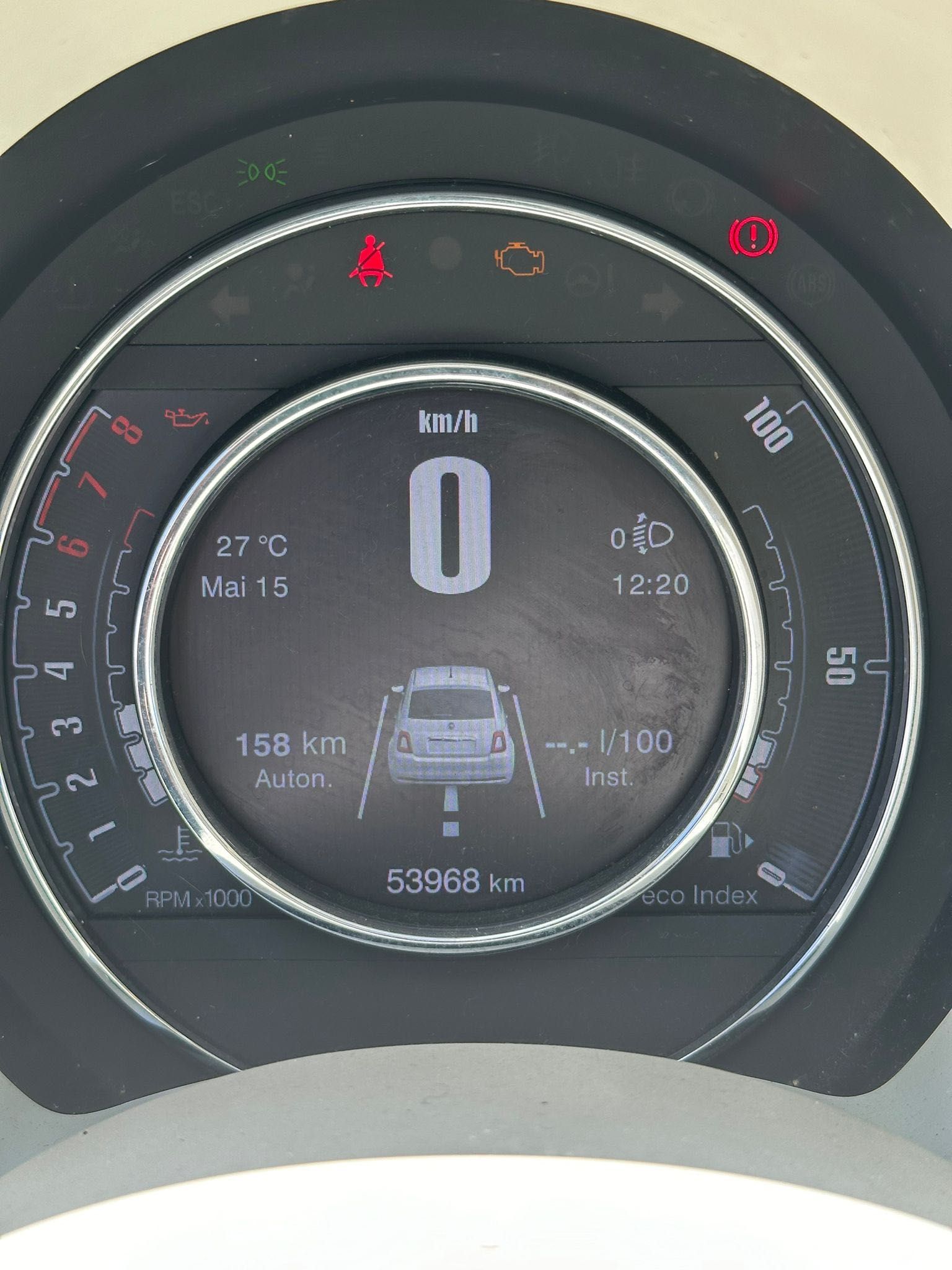 Fiat 500 branco -10000€  com 50mil km