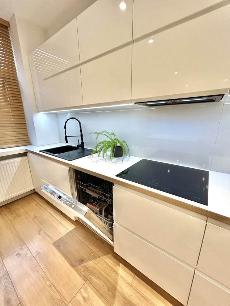 Wynajem 60m2 Poznań Jeżyce, salon z kuchnią mają 40m2,