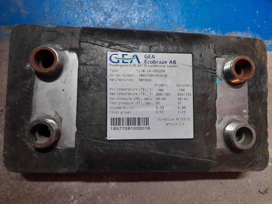 L18-14-G2G2XR GEA Ecobraze płytowy wymiennik