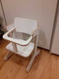 Kloss- fotelik, krzeselko do karmienia nowe biale