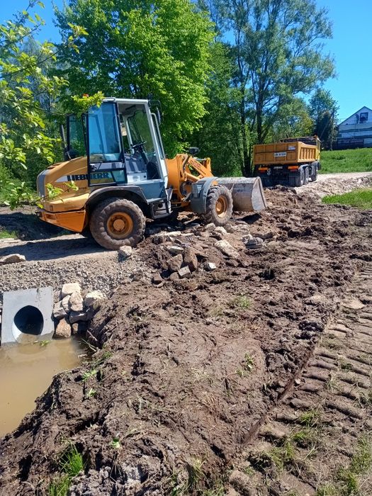 Usługi koparką,mini koparką, ładowarka.wywrotka,