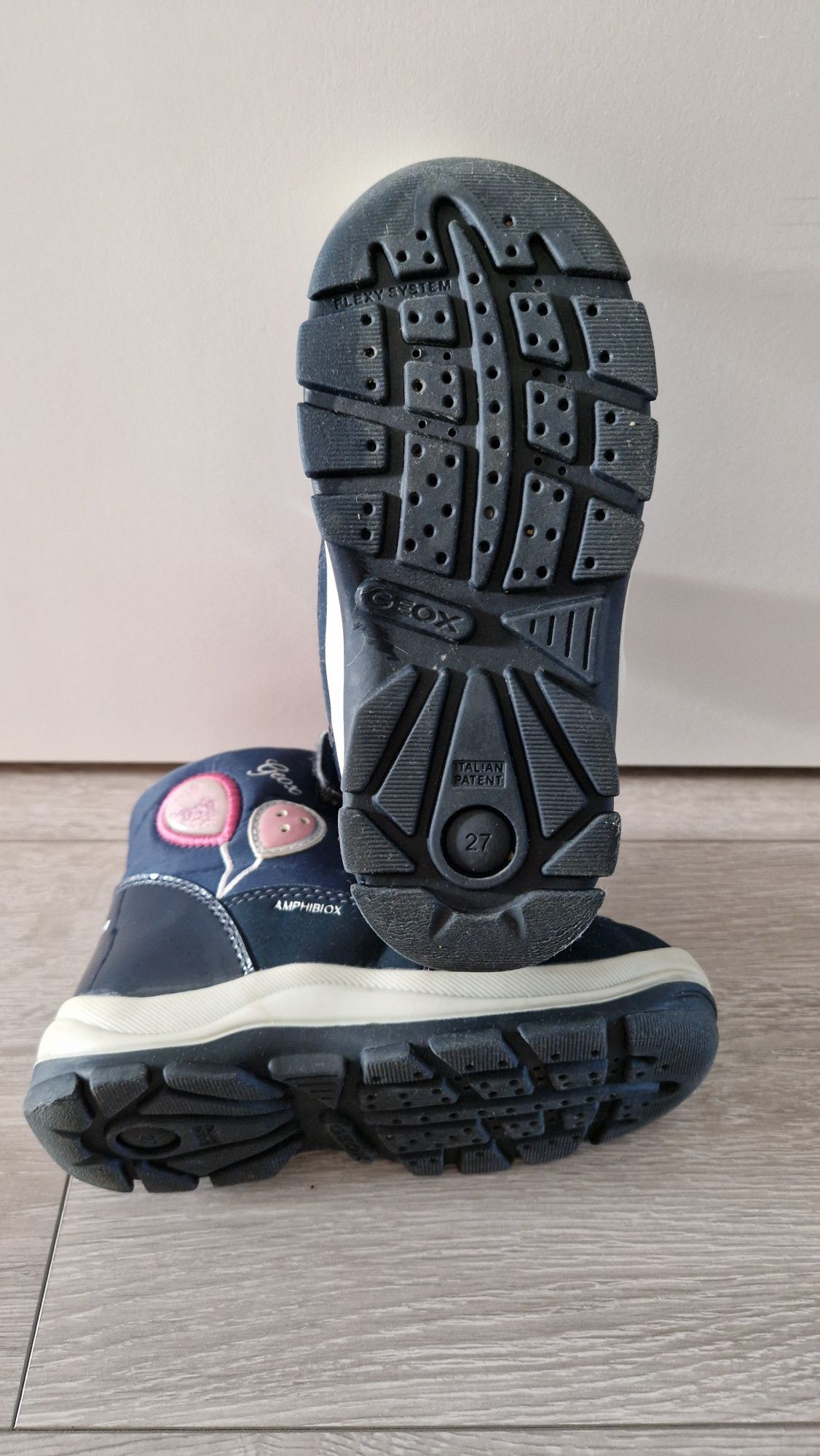 Dziecięce buty zimowe dla dziewczynki Geox rozmiar 27 - śniegowce