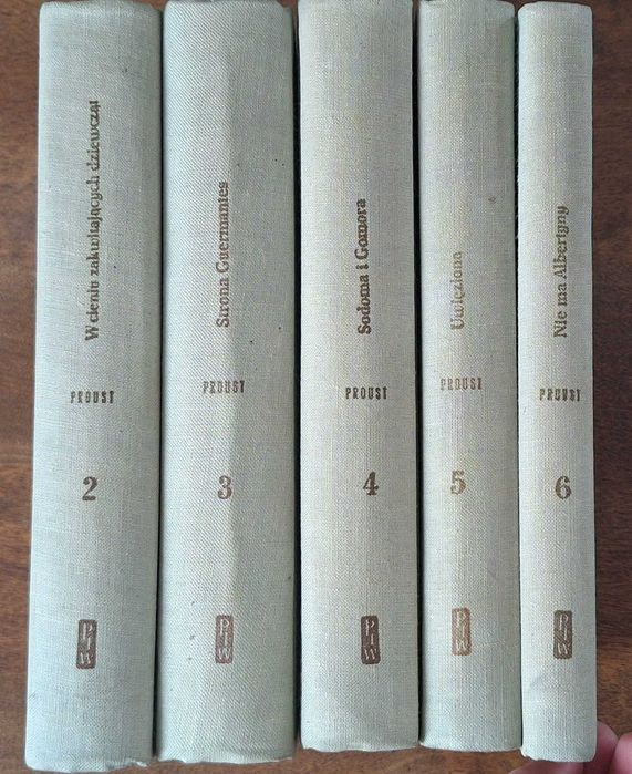 Proust W poszukiwaniu straconego czasu 2-6 tomy 1965