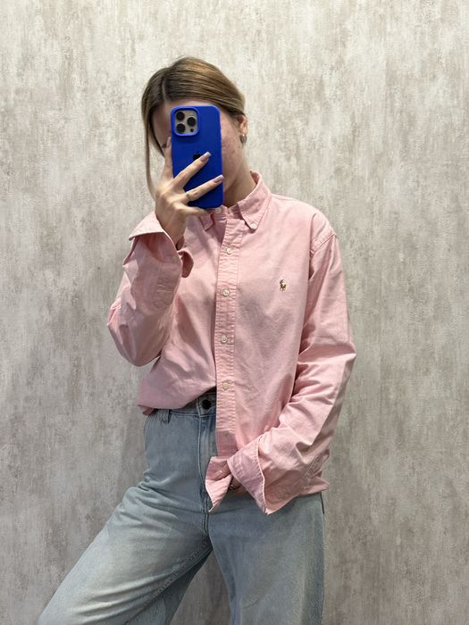 Рубашка сорочка polo ralph lauren розовая оригинал