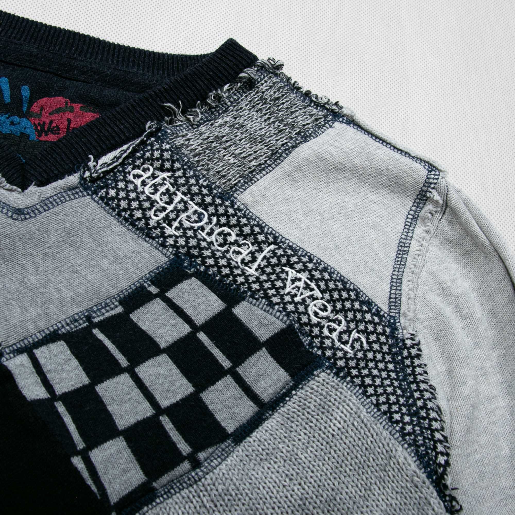 Desigual Atypical Wear patchwork sweter M